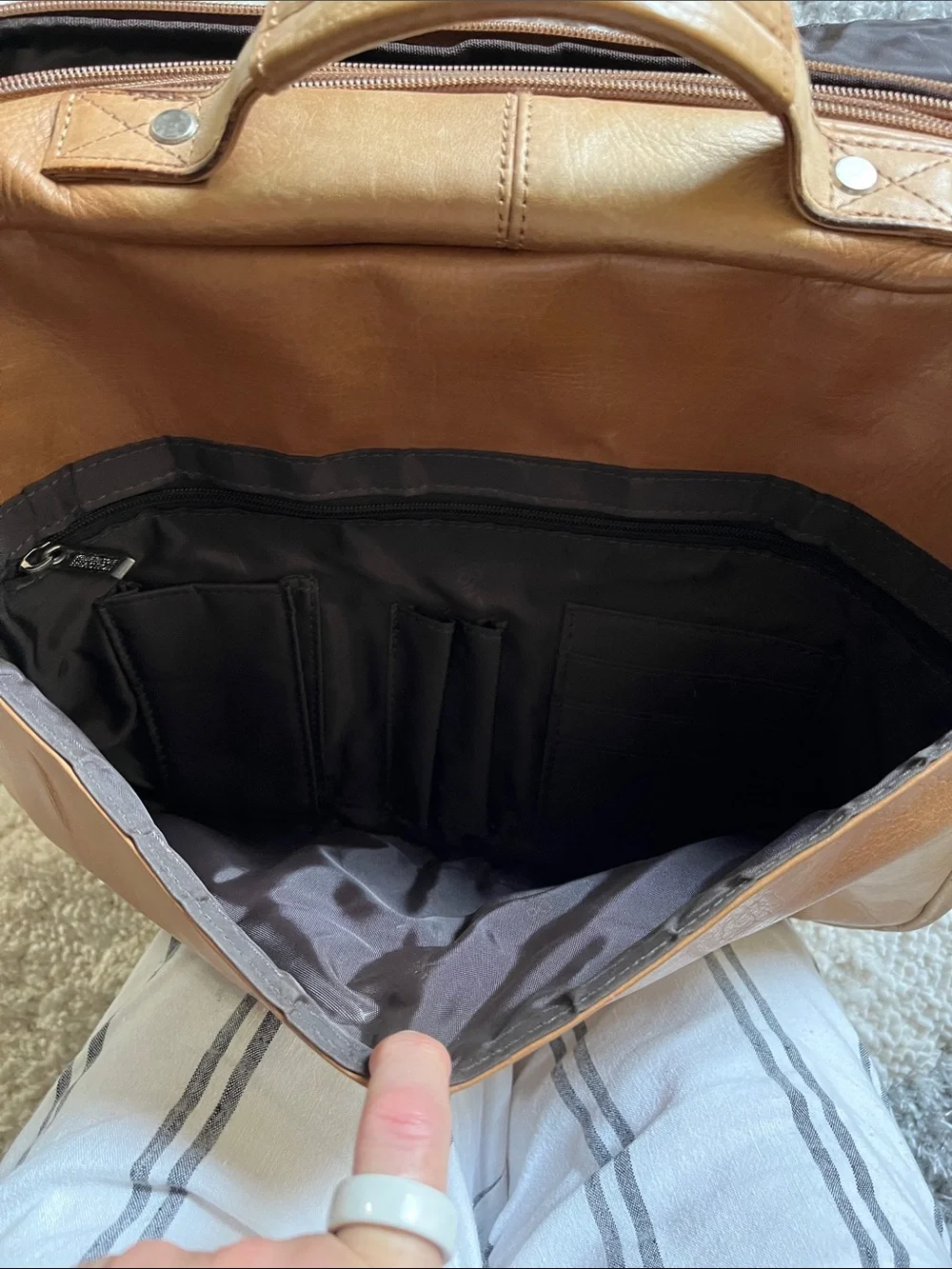 Kenneth Cole Reaction leather thick